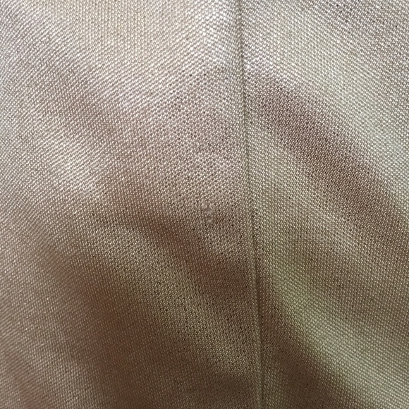 BCBGMAXAZRIA GOLD METALLIC JERSEY REVERSIBLE DRESS Size XS - Picture 15 of 16